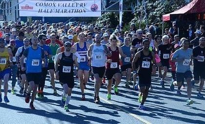 Spring Conditions for the Comox Valley RV Half Marathon